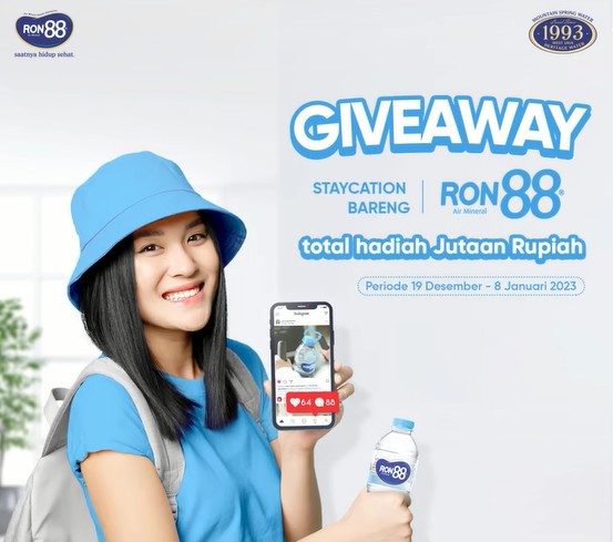 Challenge Staycation Bareng RON88 Berhadiah E-Money 1 Juta