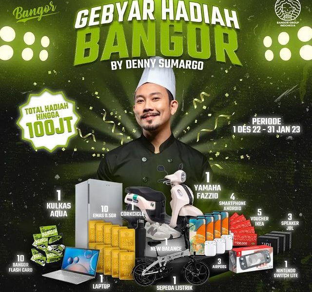 Gebyar Undian Burder Bangor Berhadiah Motor, Laptop, Kulkas, dll