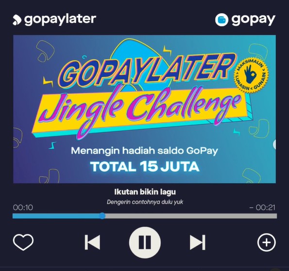 Gopaylater Jingle Challenge Berhadiah Saldo Total 15 Juta Rupiah