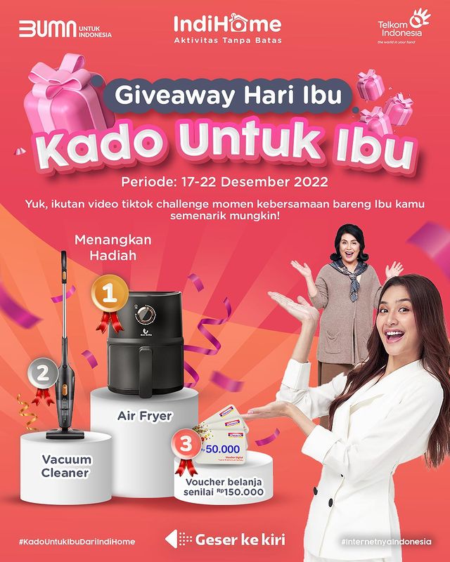 Kontes Video Tiktok Kado Untuk Ibu Berhadiah Air Fryer