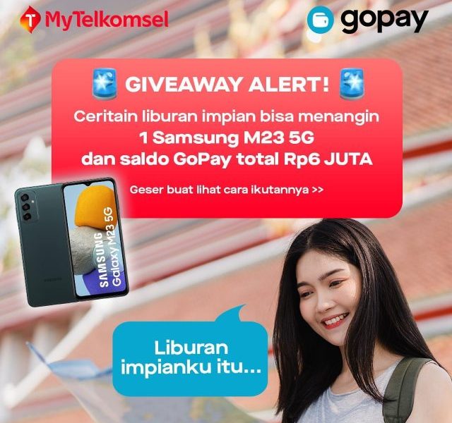 Kuis Gopay x Telkomsel Hadiah SAMSUNG M23 5G & Saldo 6 Juta