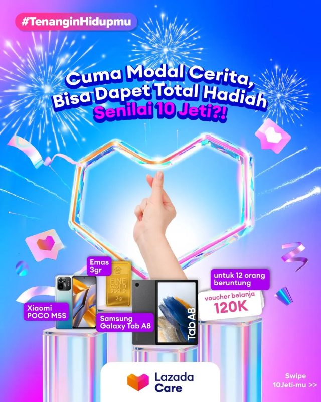 Kuis IG Lazada Be Happy Berhadiah Total 10 Juta Rupiah