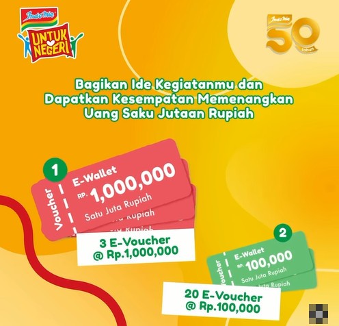 Kuis IG Story Indomie Untuk Negeri Berhadiah E-wallet Total 5 Juta