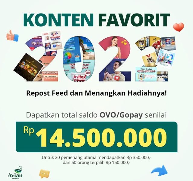 Kuis Konten Favorit 2022 Berhadiah Saldo Total 14,5 Juta Rupiah