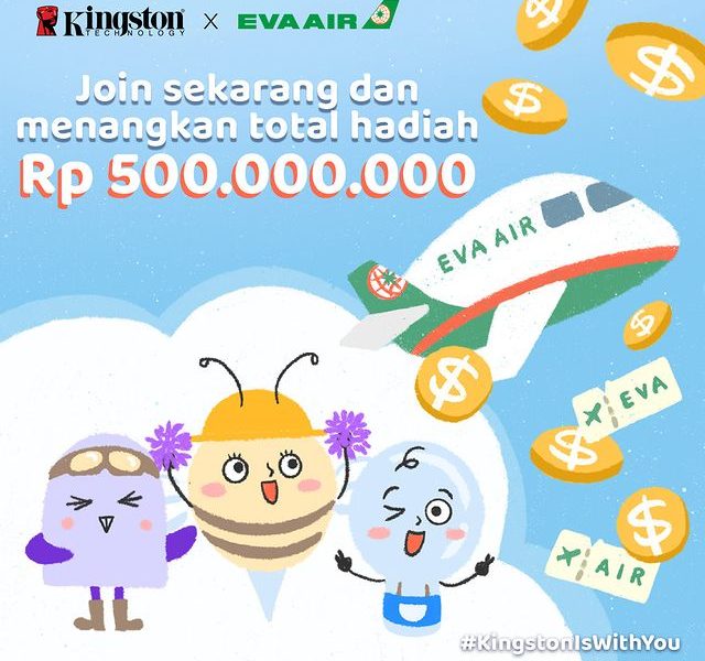 Kuis Resolusi 2023 Kingston x EVA AIR Berhadiah Total 500 Juta