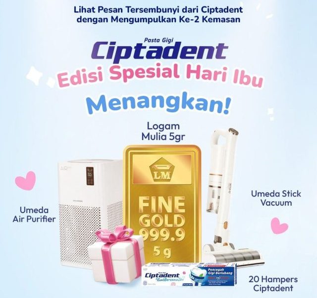 Lomba Foto Ciptadent Spesial Hari Ibu Hadiah Emas, Air Purifier, dll