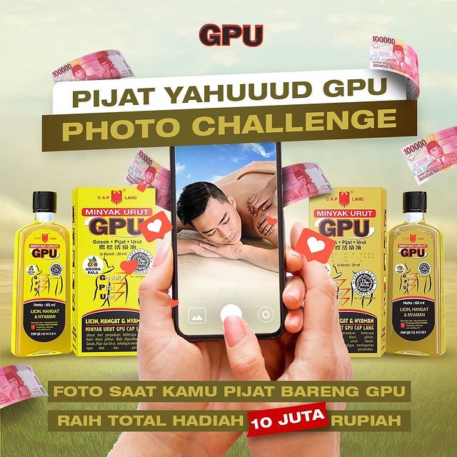 Lomba Foto Pijat Yahuuud GPU Berhadiah Total Senilai 10 Juta