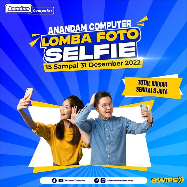 Lomba Foto Selfie Anandam Computer Berhadiah Total 3 Juta+