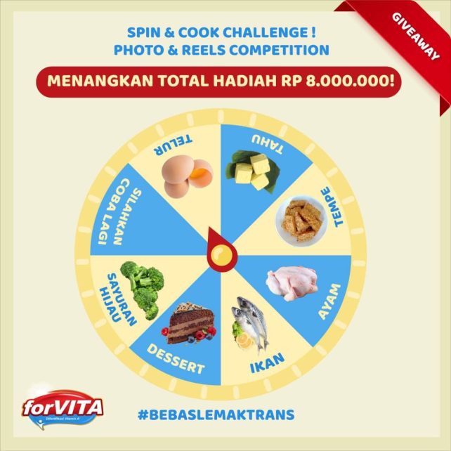 Lomba Masak Bebas Lemak Trans Berhadiah Total 8 juta Rupiah