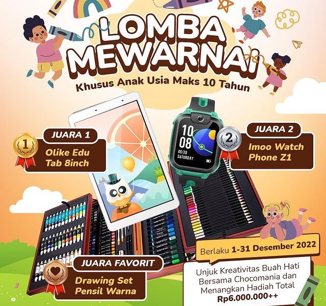 Lomba Mewarnai Choco Mania Berhadiah Total Jutaan Rupiah