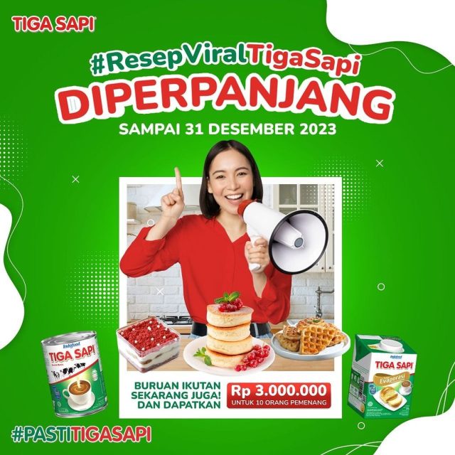 Lomba Resep Viral Tiga Sapi Berhadiah Total 3 Juta Rupiah Diperpanjang