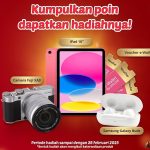 Promo Good Time Gift Card Berhadiah iPad 10th, Fujifilm XA3, dll