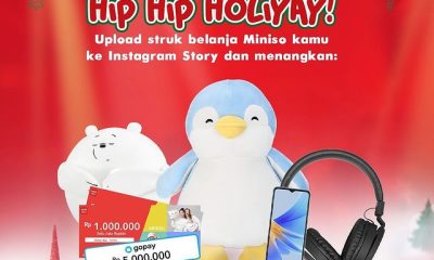 Promo Undian Miniso Hip Hip Holiyay! Total Hadiah 50 Juta