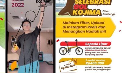 Selebrasi Gol Kojima Filter Challenge Berhadiah Sepeda Lipat