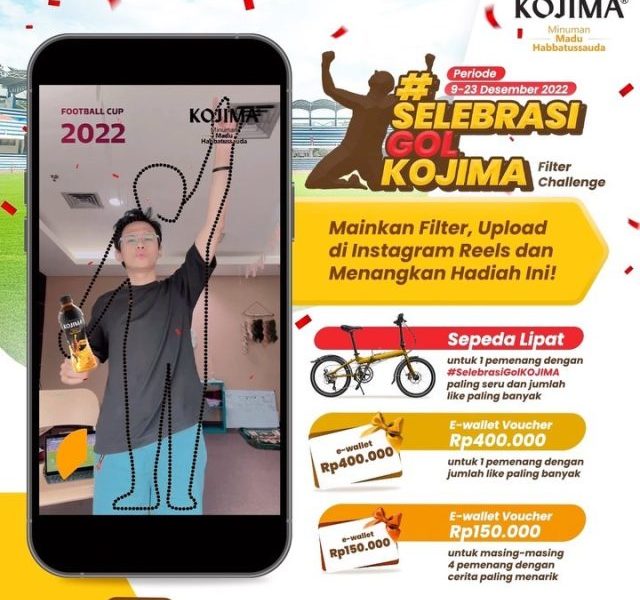 Selebrasi Gol Kojima Filter Challenge Berhadiah Sepeda Lipat