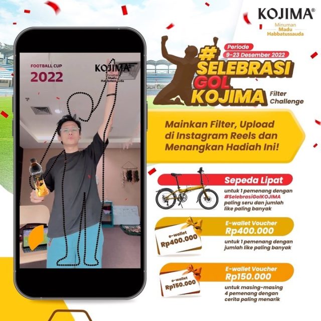 Selebrasi Gol Kojima Filter Challenge Berhadiah Sepeda Lipat