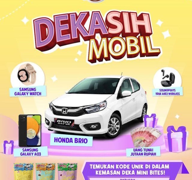 Undian Dekasih Mobil Berhadiah Honda Brio, Hp, Smartwatch, dll
