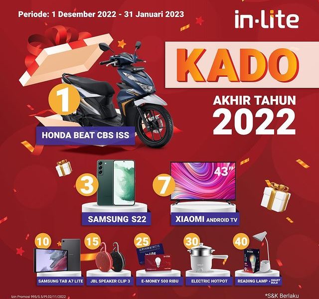Undian in-Lite Kado Akhir Tahun Berhadiah Utama Honda BeAT