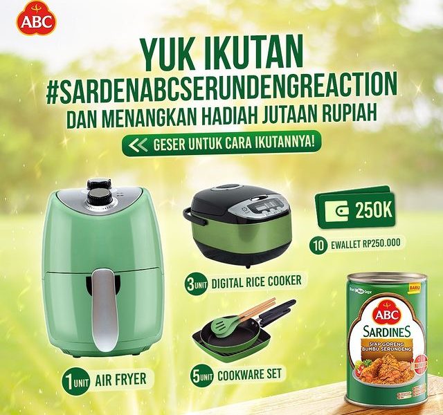 Challenge Sarden ABC Serundeng Reaction Berhadiah Jutaan Rupiah