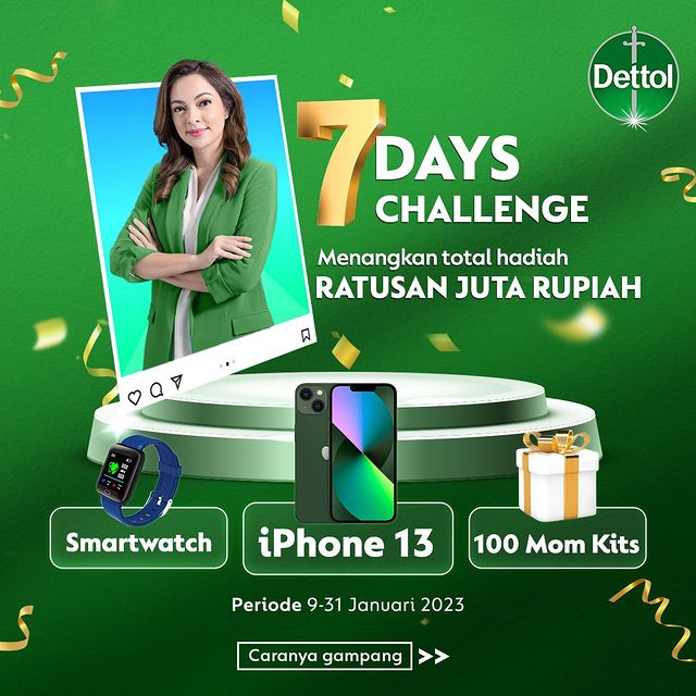 Dettol 7 Days Challenge Satu Tutup Aja Berhadiah Ratusan Juta