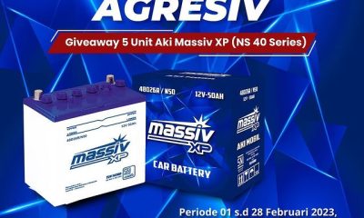 Foto Display Toko Aki Berhadiah 5 Aki Massive XP (NS 40 Series)