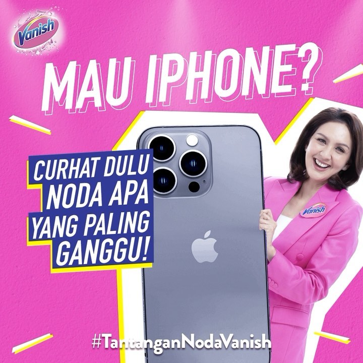 Kuis Tantangan Noda Vanish Grand Prize HP iPhone 14