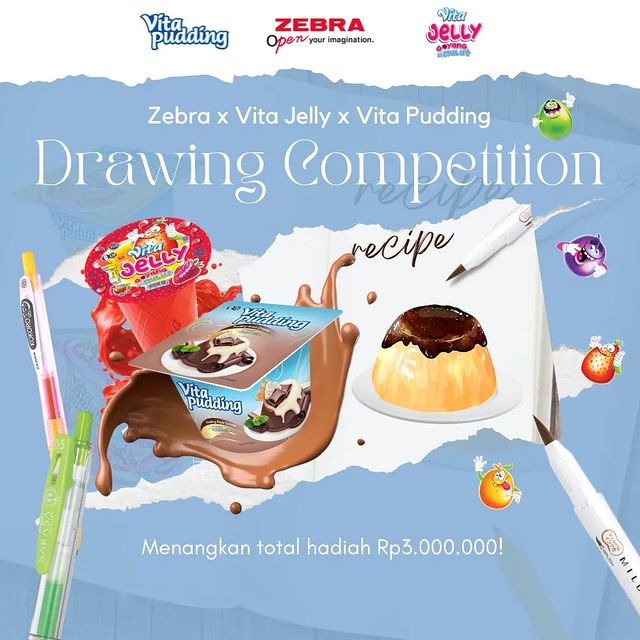 Lomba Menggambar Ilustrasi Vita Jelly Berhadiah 3 Juta & Produk