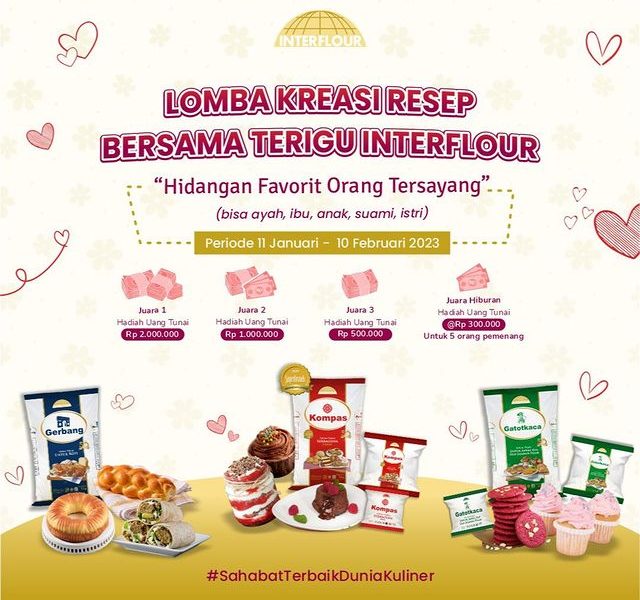 Lomba Resep Terigu Interflour Berhadiah Total 5 Juta Rupiah