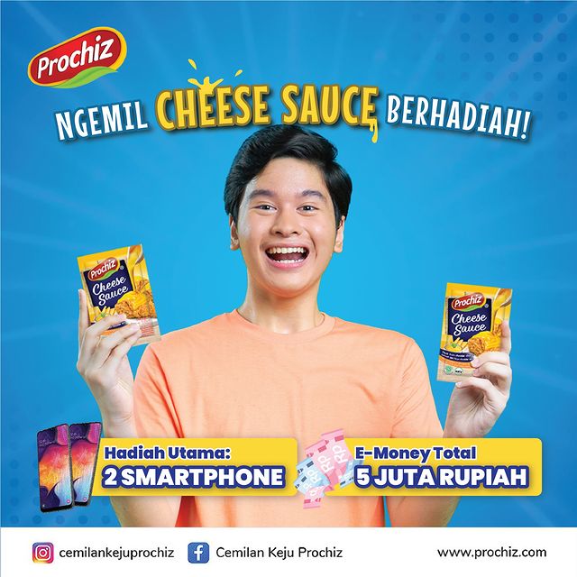 Ngemil Cheese Sauce Berhadiah 2 Smartphone & E-Money 5 Juta