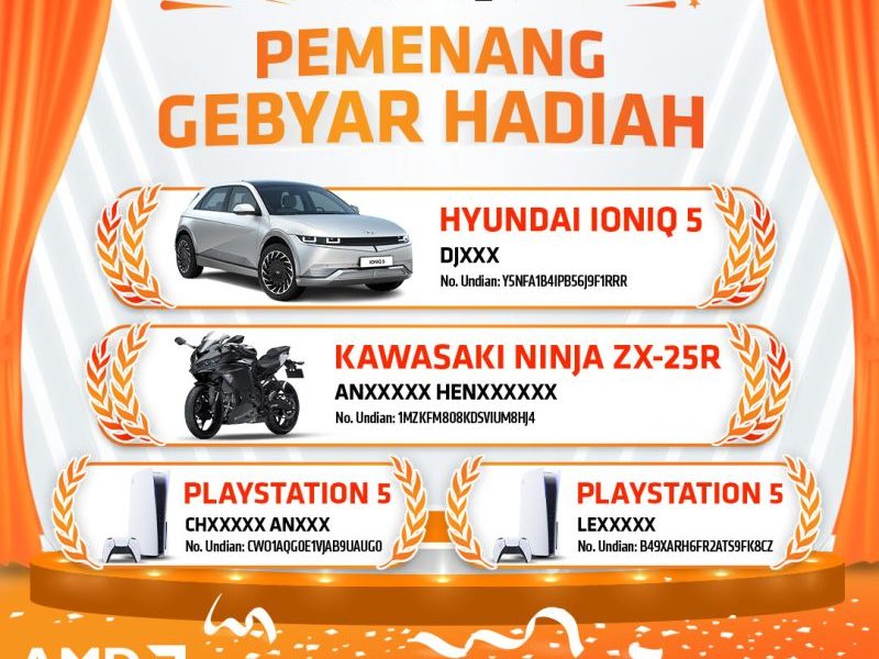Pemenang Mobil Listrik Hyundai Ioniq 5 di Undian AMD