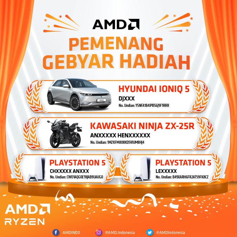 Pemenang Mobil Listrik Hyundai Ioniq 5 di Undian AMD