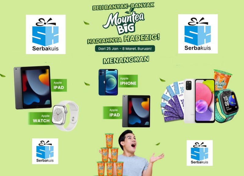 Promo Mountea BIG Hadezig Berhadiah iPad, iPhone, iWatch, dll