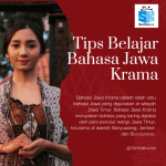 Tips Belajar Bahasa Jawa Krama