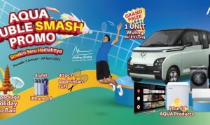 Undian AQUA Double Smash Grand Prize Mobil Wuling Air EV Long