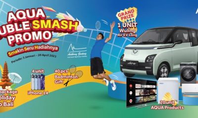 Undian AQUA Double Smash Grand Prize Mobil Wuling Air EV Long