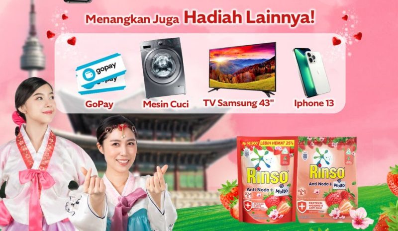 Undian Rinso 2023 Berhadiah Trip ke Korea, iPhone 13, dll