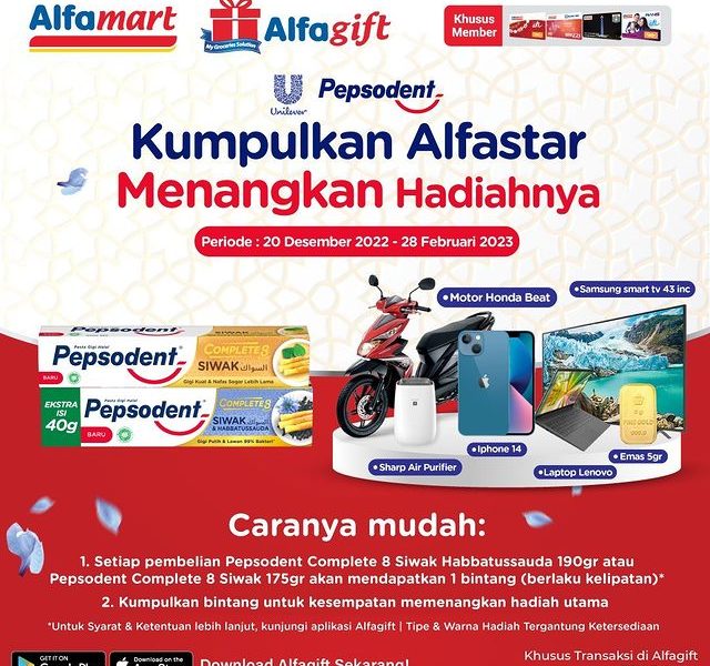 Undian Star Pepsodent Siwak Berhadiah Honda Beat, iPhone 14, dll