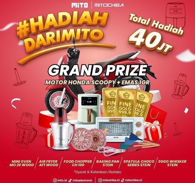 Bantu Mito Capai 400K+ Followers Berhadiah Total 40 Juta Rupiah