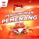 Pemenang Grand Prize Undian Yuasa Giveaway 2022