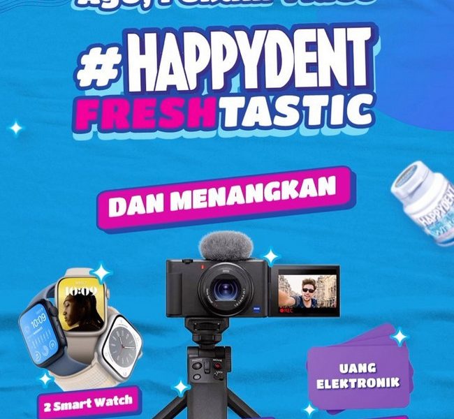 Happydent Freshtatic Tiktok Challenge Hadiahnya Kamera