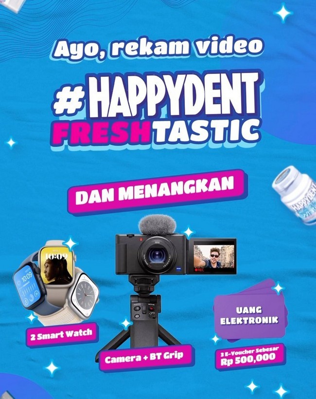 Happydent Freshtatic Tiktok Challenge Hadiahnya Kamera 