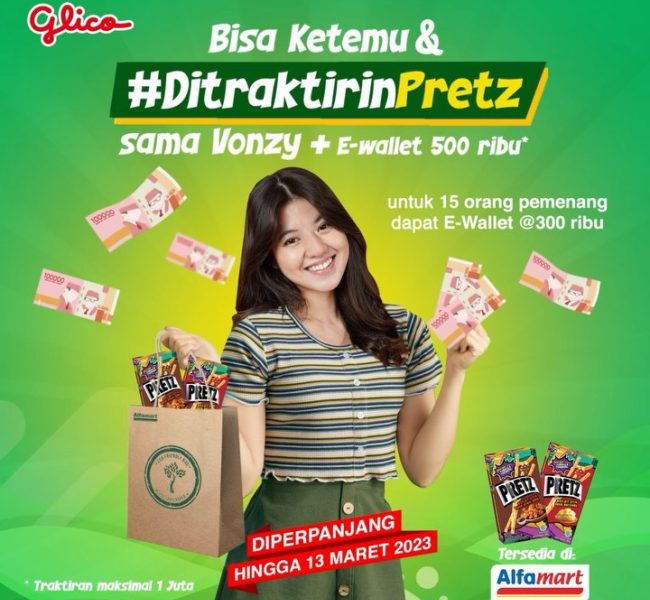 Ikuti Lomba Berhadiah Ditraktir Pretz & Vonzy + E-Wallet