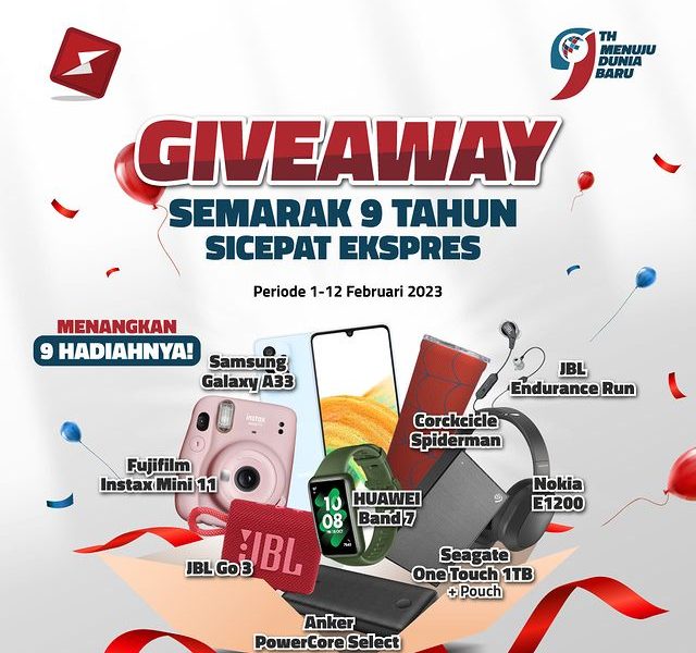 Kontes Reels Ucapan HUT SiCepat Berhadiah Gadget Jutaan Rupiah
