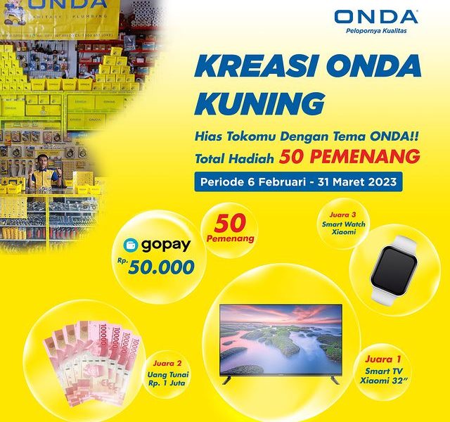 Kreasi Onda Kuning 4 Challenge Berhadiah Smart TV, Smartwatch, dll