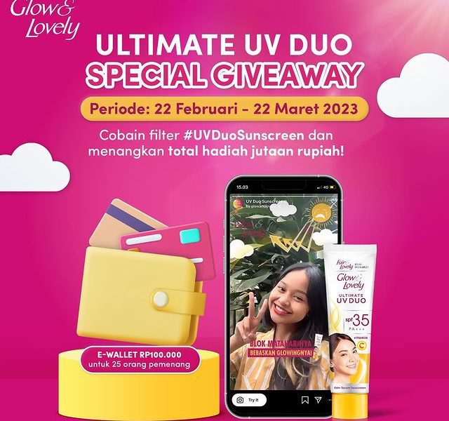 Kuis Filter UV Duo Sunscreen Berhadiah E-wallet Total 2.5 Juta
