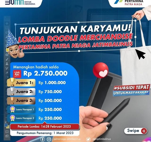 Lomba Doodle Pertamina Patra Niaga Hadiah Total Jutaan Rupiah