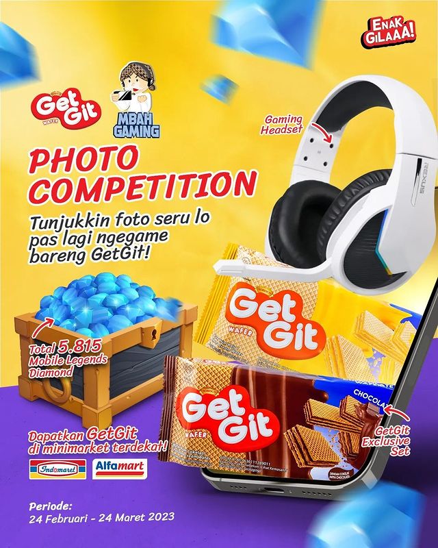 Lomba Foto GetGitxMbahGS Hadiah Gaming Headset, DM, Produk