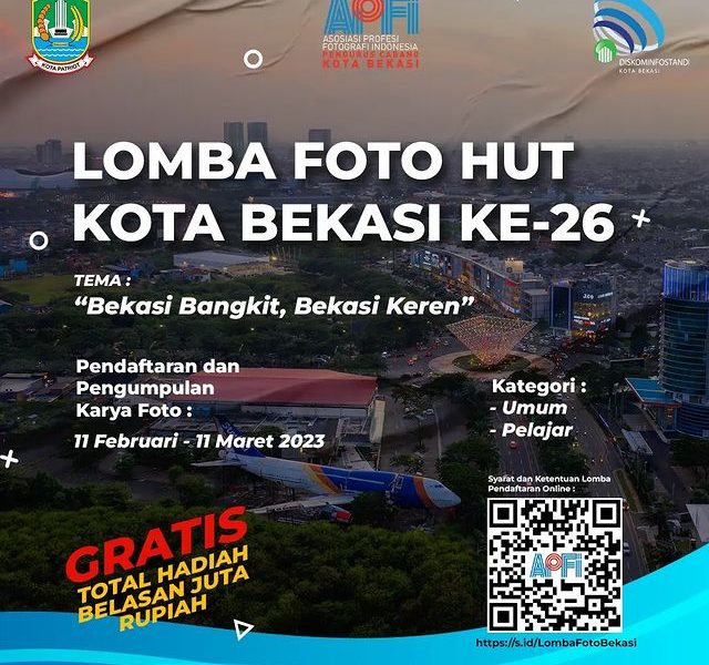 Lomba Foto HUT Kota Bekasi ke-26 Hadiah Total 19 Juta+