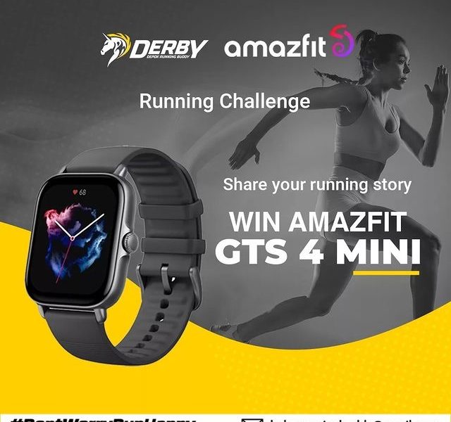 Lomba Foto Lari Berhadiah Smart Watch Amazfit GTS 4 Mini