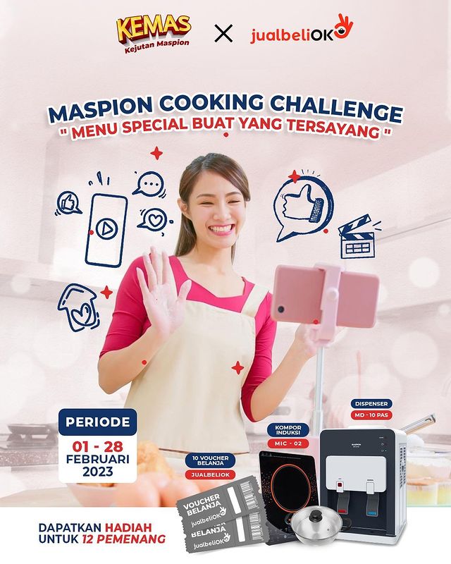 Lomba Masak Hari Valentine Berhadiah Dispenser, Kompor & Voucher